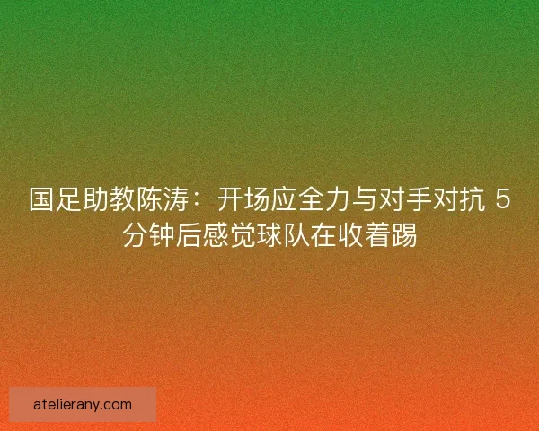 国足助教陈涛：开场应全力与对手对抗 5分钟后感觉球队在收着踢
